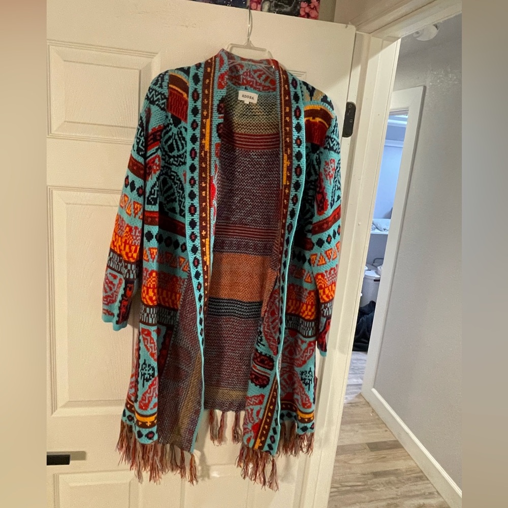 ADORA Colorful Patterned Cardigan